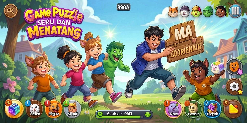 Screenshot 898A menampilkan gameplay Puzzle yang seru dan menantang.