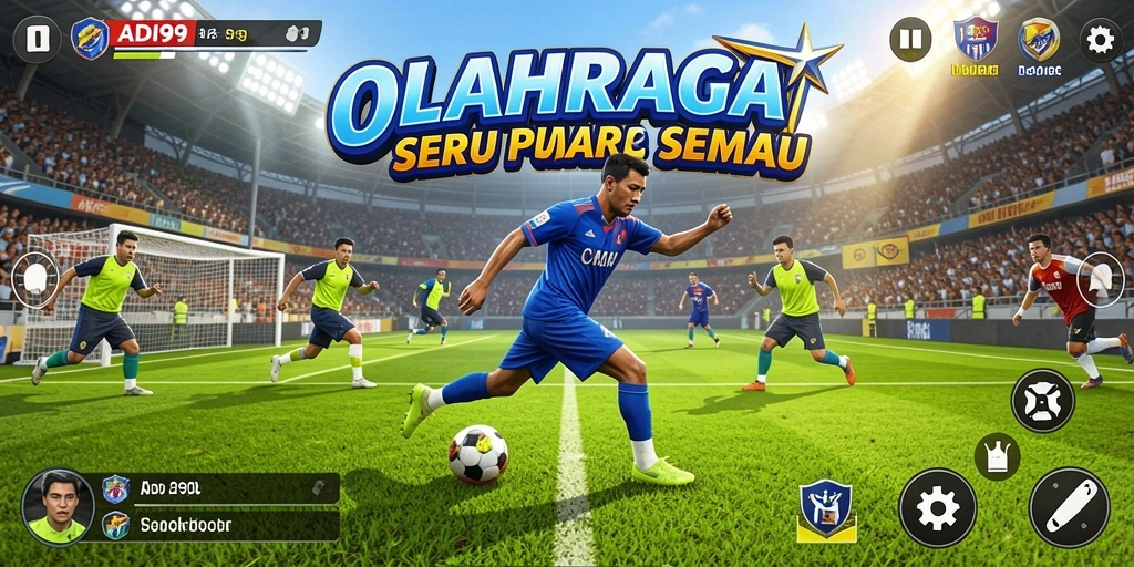 Tampilan menarik dari gameplay ADI99 yang penuh aksi olahraga.