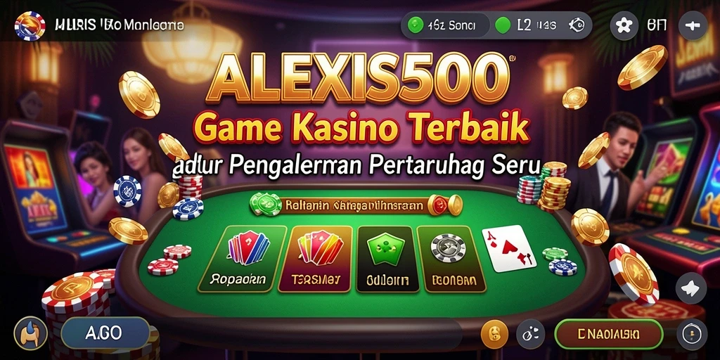 Tampilan menarik dari permainan Kasino di ALEXIS500.