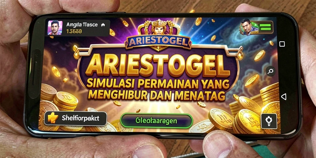 Tangkapan layar utama dari gameplay ARIESTOGEL yang menunjukkan simulasi interaktif.