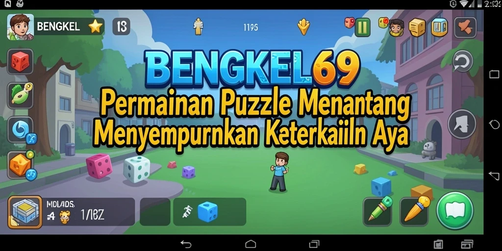Screenshot gameplay BENGKEL69 yang menampilkan tantangan puzzle menarik.