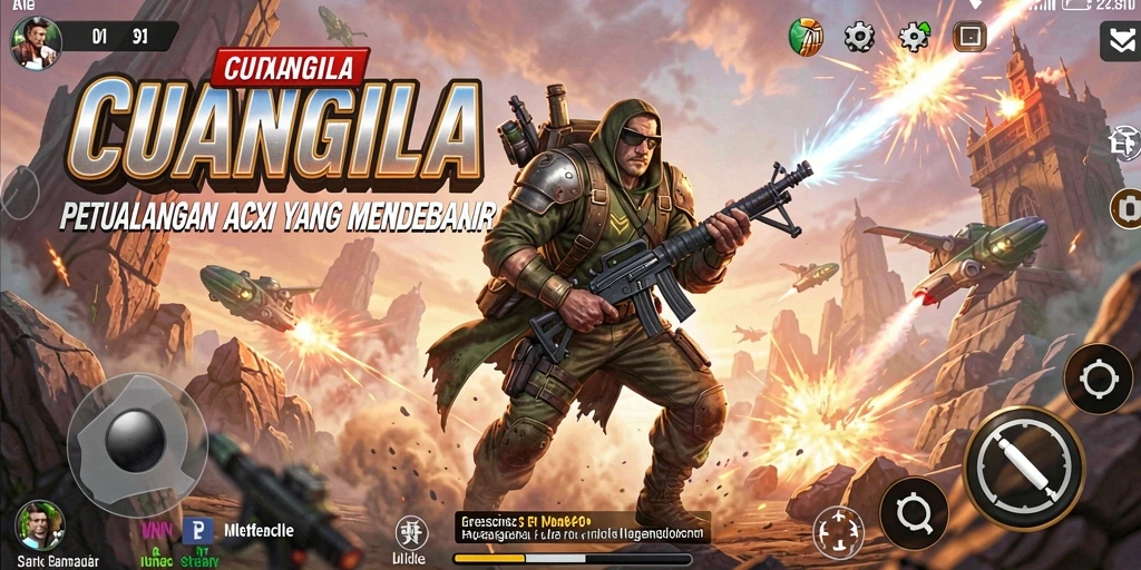 Gameplay seru dan penuh aksi di CUANGILA.