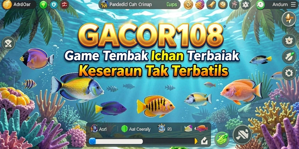 Tampilan gameplay Tembak Ikan GACOR108 yang seru dan menegangkan.