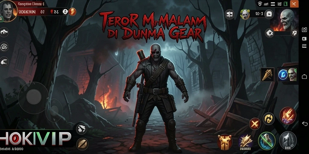 Tampilan menakutkan dari gameplay HOKIVIP di malam hari.