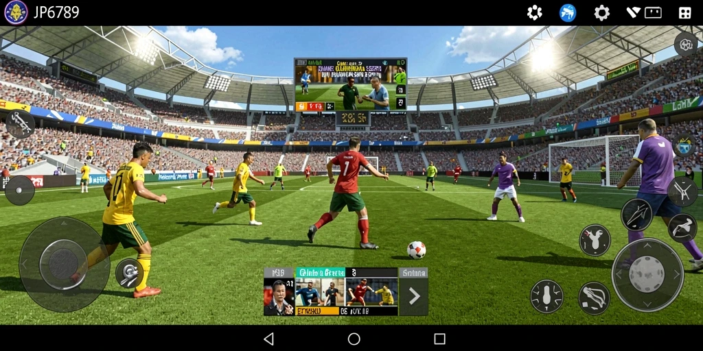 Tangkapan layar utama dari gameplay seru JP6789 yang menampilkan pertandingan olahraga.