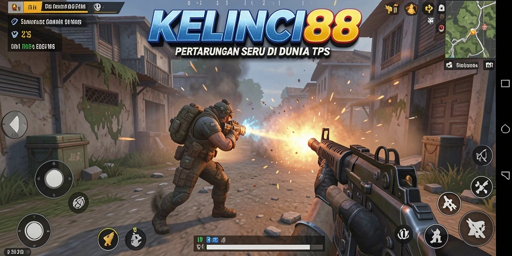 Tangkapan layar gameplay KELINCI88 dengan aksi menegangkan TPS.