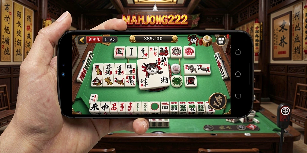 Tampilan gameplay MAHJONG222 yang menegangkan dan seru.