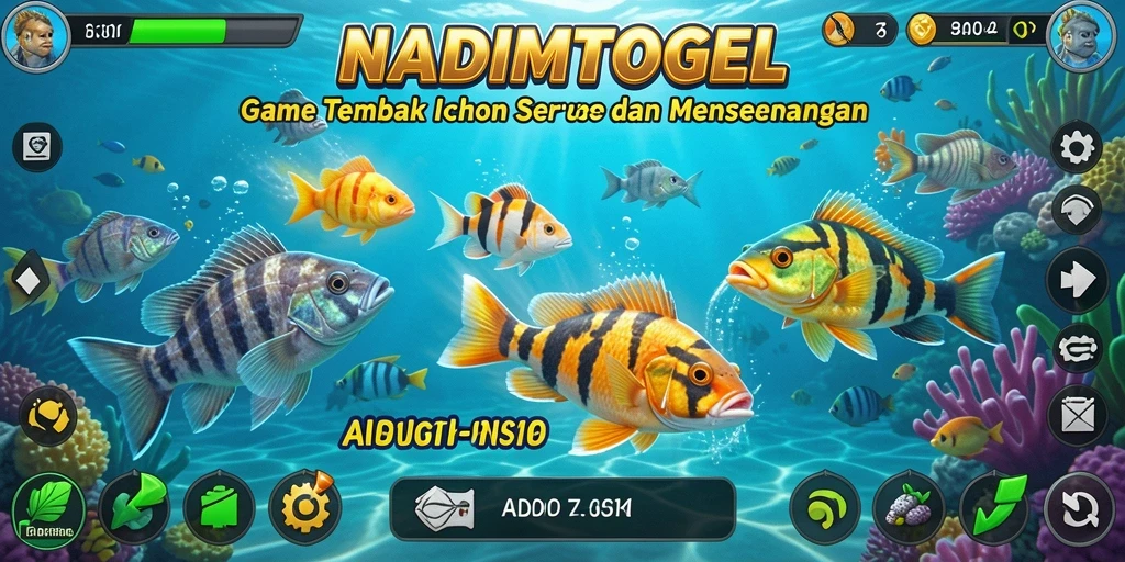 Gameplay menembak ikan yang seru dan penuh warna di NADIMTOGEL.