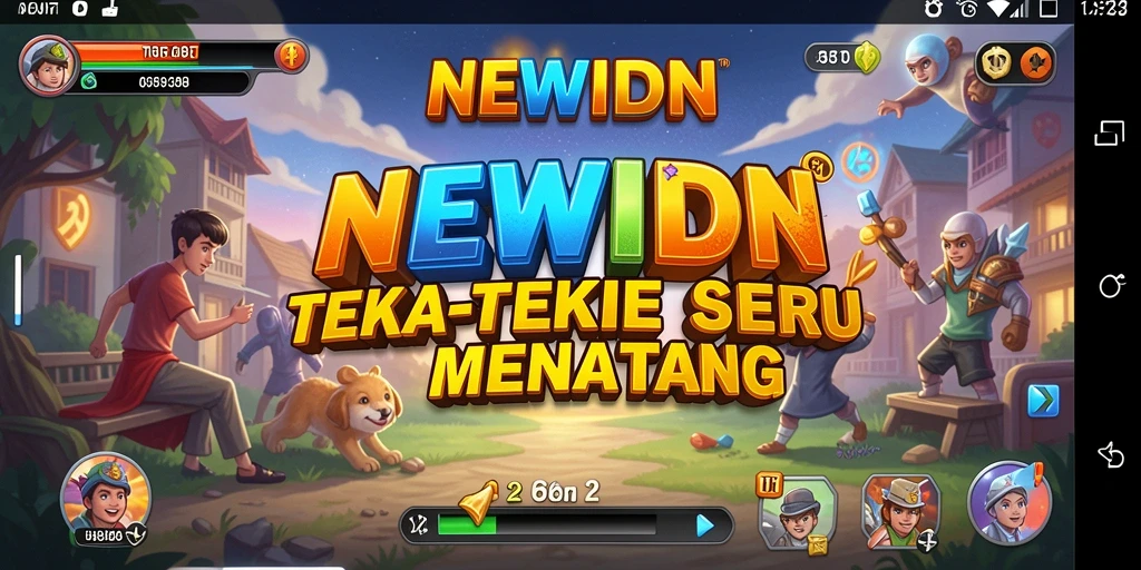Tampilan gameplay NEWIDN dengan berbagai teka-teki seru dan menarik.
