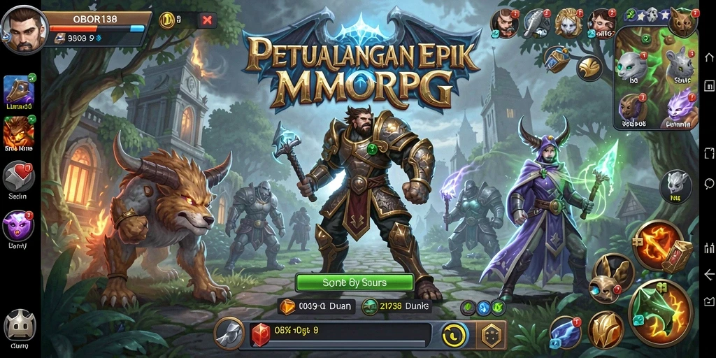 Tampilan menarik dari gameplay OBOR138 dengan aksi petualangan yang seru.