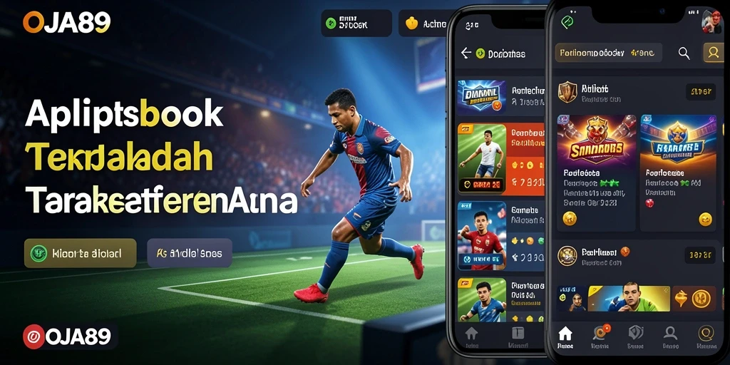 Tampilan menarik dari aplikasi OJA89 untuk pengalaman taruhan olahraga yang interaktif.