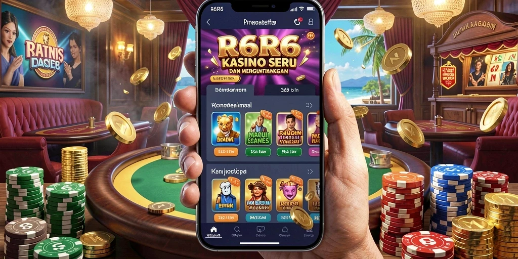 Tampilan menarik dari gameplay R6R6 menunjukkan keseruan bermain Kasino.