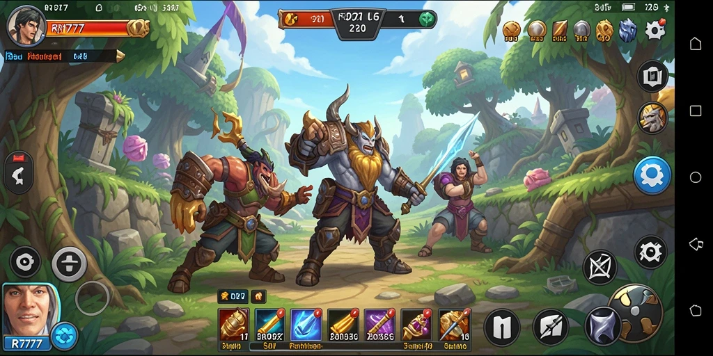 Tangkapan layar dari gameplay RR777 menampilkan aksi mendebarkan dalam petualangan RPG.