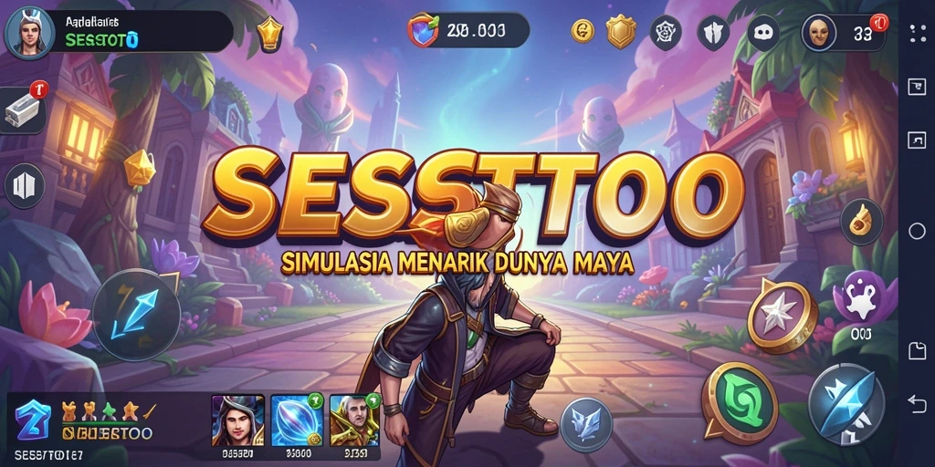 Screenshot gameplay SESETOTO yang menampilkan interaksi pemain dalam simulasi.