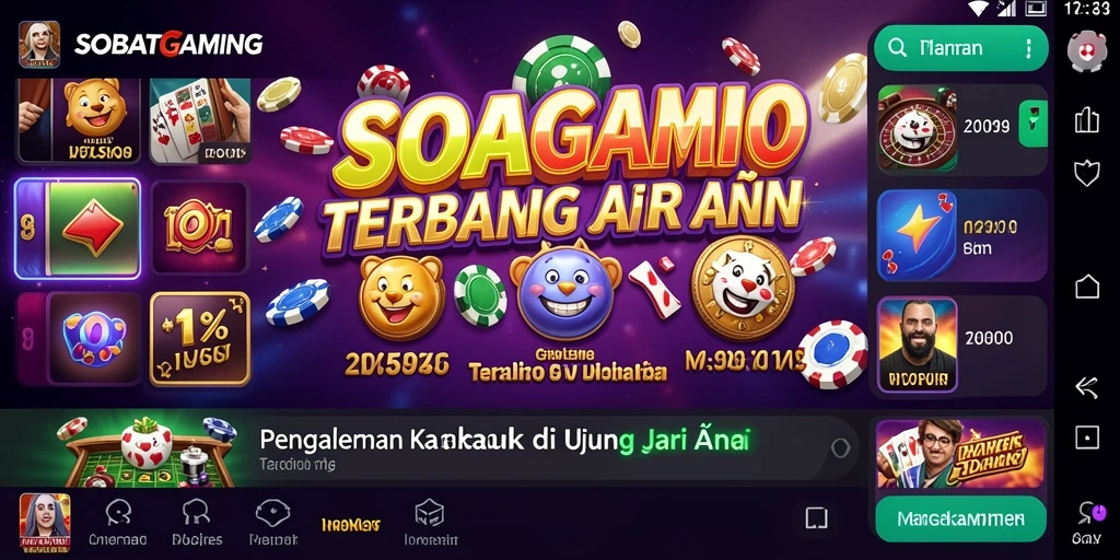 Tampilan gameplay SOBATGAMING yang menarik dan mendebarkan di kasino.