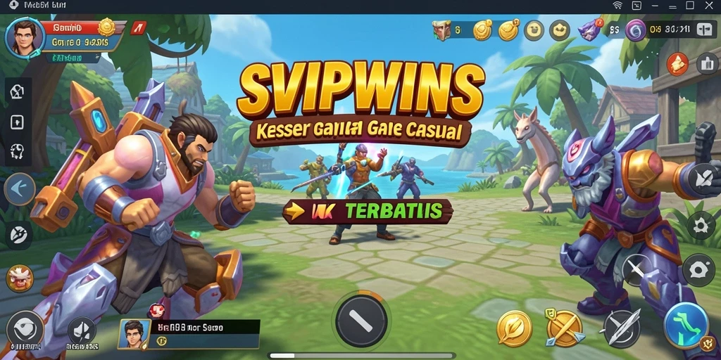 Tampilan antarmuka SVIPWINS yang mengasyikkan saat bermain.