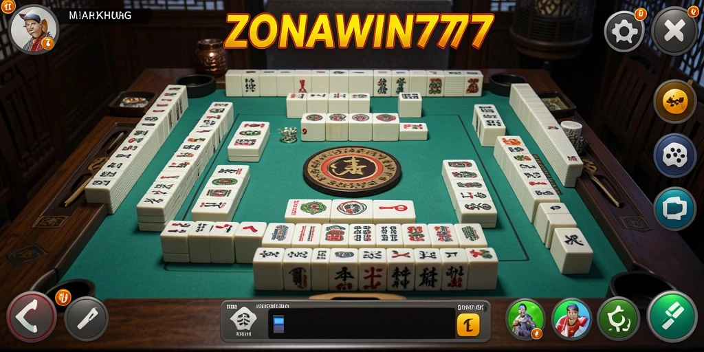 Tampilan gameplay menarik dari ZONAWIN777 dengan desain Mahjong yang menawan.